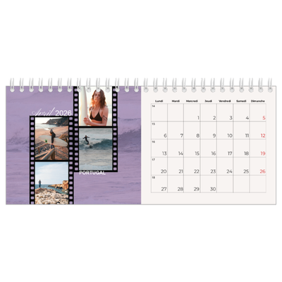 Calendrier de bureau — Envie d'aventures [Avril]