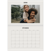 Calendrier photo A4 double (30 x 40 cm) — Ivoire simple [Février]