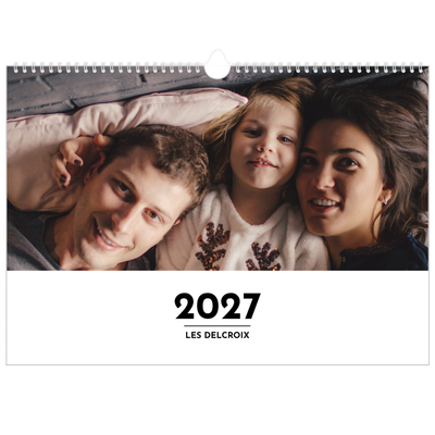 Calendrier photo A3 — Projecteur sur les lettres [couverture]