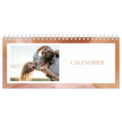 Calendrier de bureau — Effet pinceau [couverture]