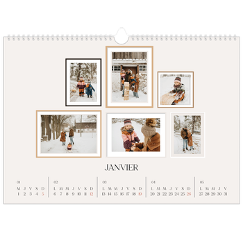 Calendrier photo A3 — Galerie de mur photo