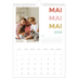 Calendrier photo A4 (20 x 30 cm) — Lettrage coloré [couverture]