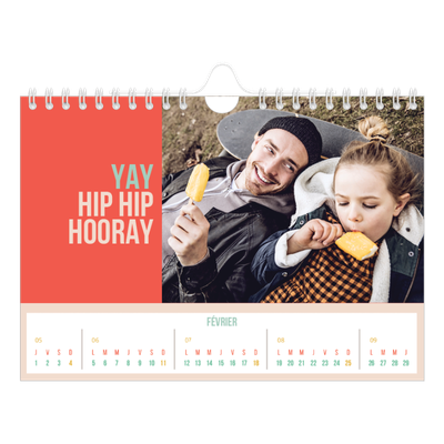 Calendrier photo A5 — Fun et moderne [Février]