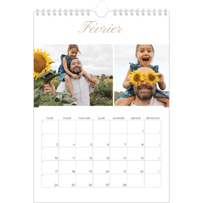 Calendrier photo A4 (20 x 30 cm) — Diaporama [Février]