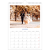 Calendrier photo A4 (20 x 30 cm) — Classique cobalt [Janvier]