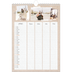 Calendrier familial A4 — Agenda kraft - Famille de 4 [Avril]