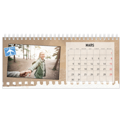 Calendrier de bureau — Parts unknown [Mars]