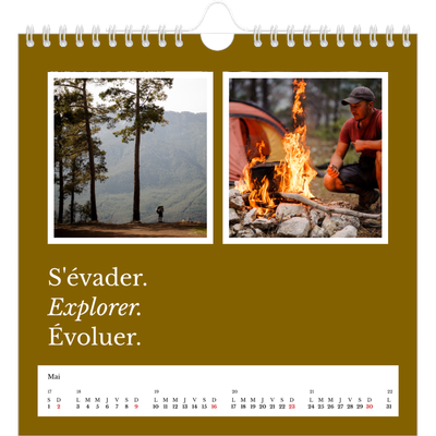 Calendriers annuels carré — Terre éditoriale [Mai]