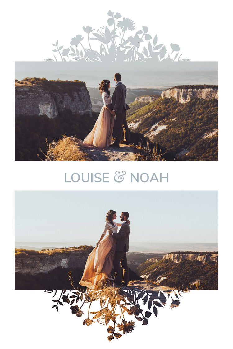 Cartons d'invitation — Invitation champêtre