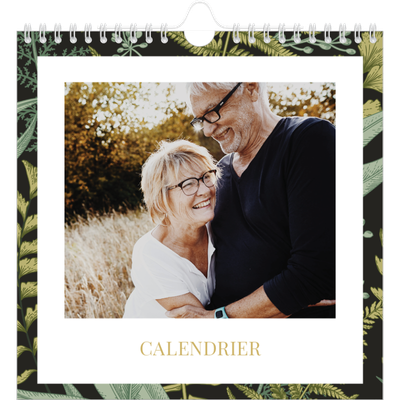 Calendriers annuels carré — Papier peint floral [couverture]