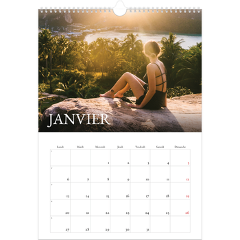Calendrier photo A3 — Superposition classique