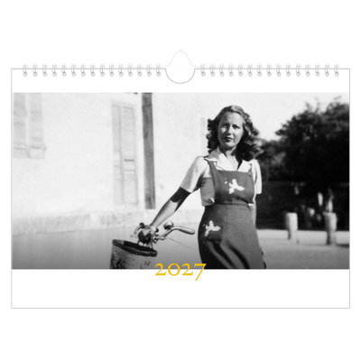Calendrier photo A4 — Style héritage [couverture]