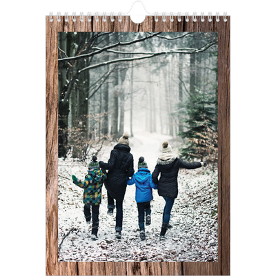 Calendrier photo A4 (20 x 30 cm) — Rustique [couverture]