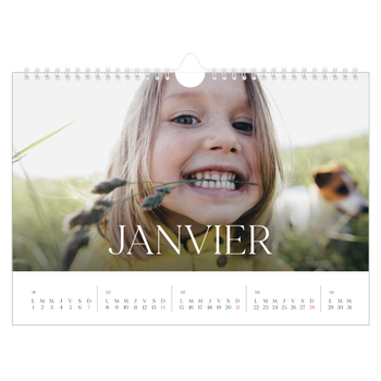 Calendrier photo A4 — Douze jolis mois