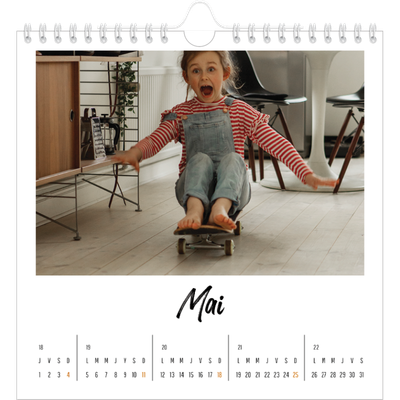 Calendriers annuels carré — Journal Intime [couverture]