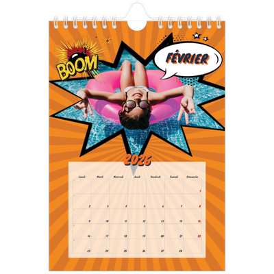 Calendrier photo A5 — Bande dessinée [Février]