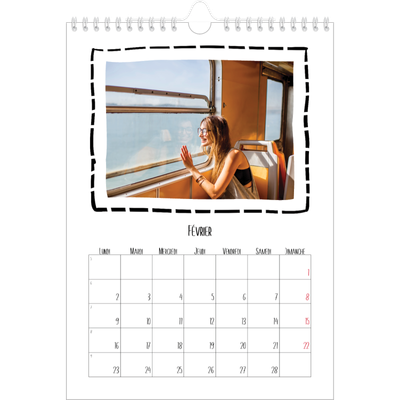 Calendrier photo A4 (20 x 30 cm) — Instants d'album photo [Février]