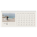 Calendrier de bureau — Initiales fleuries [Janvier]