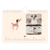 Calendrier photo A5 — Pattes de chien et gribouillis [Mars]