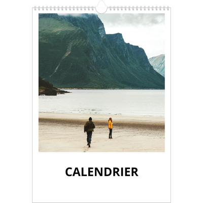 A3 Calendrier annuel — Espace blanc [couverture]