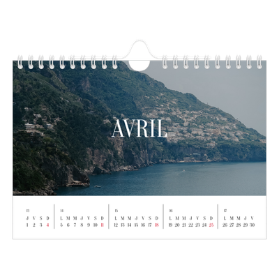 Calendrier photo A5 — Évasion sans fin [Avril]