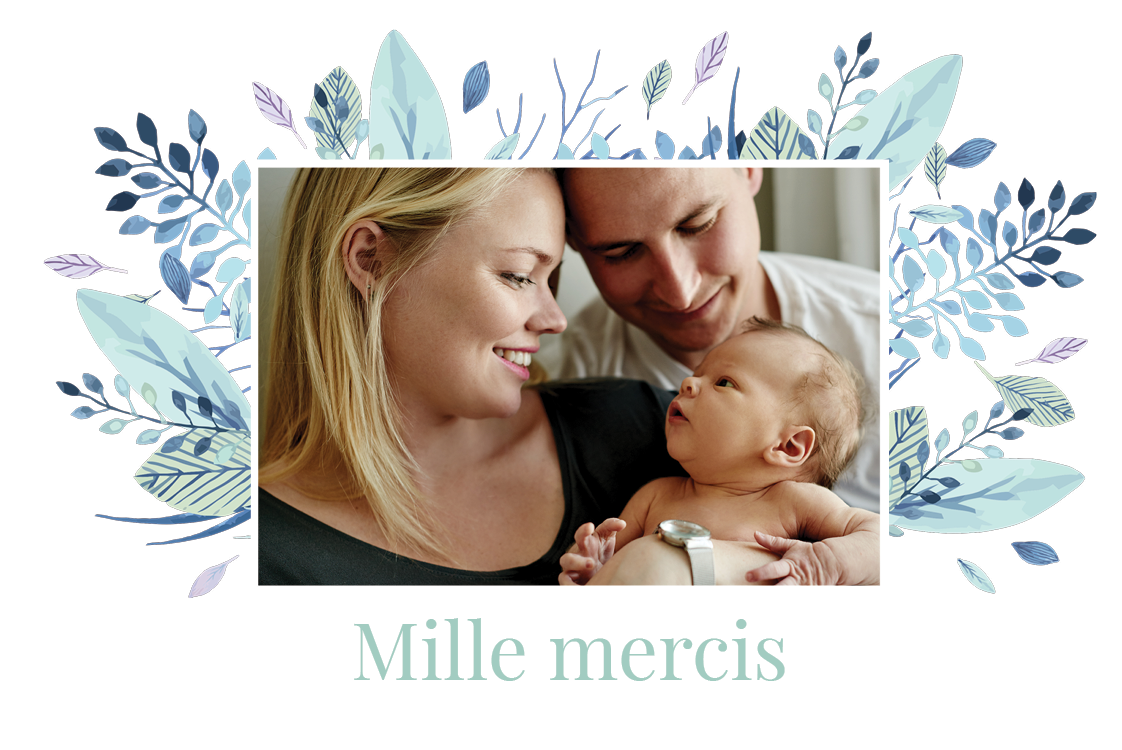 Carte de remerciement — Nom étoilé