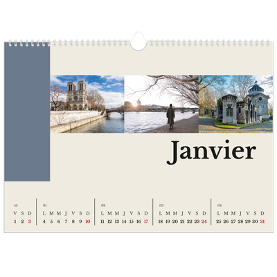 Calendrier photo A3 — Vues du monde [Janvier]