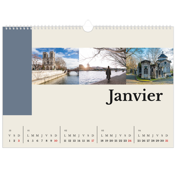 Calendrier photo A3 — Vues du monde
