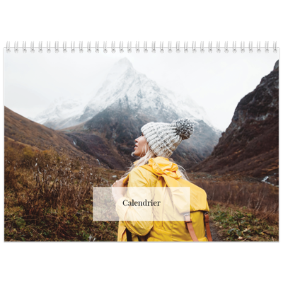 Calendrier photo A4 double (30 x 40 cm) — Superposition discrète [couverture]