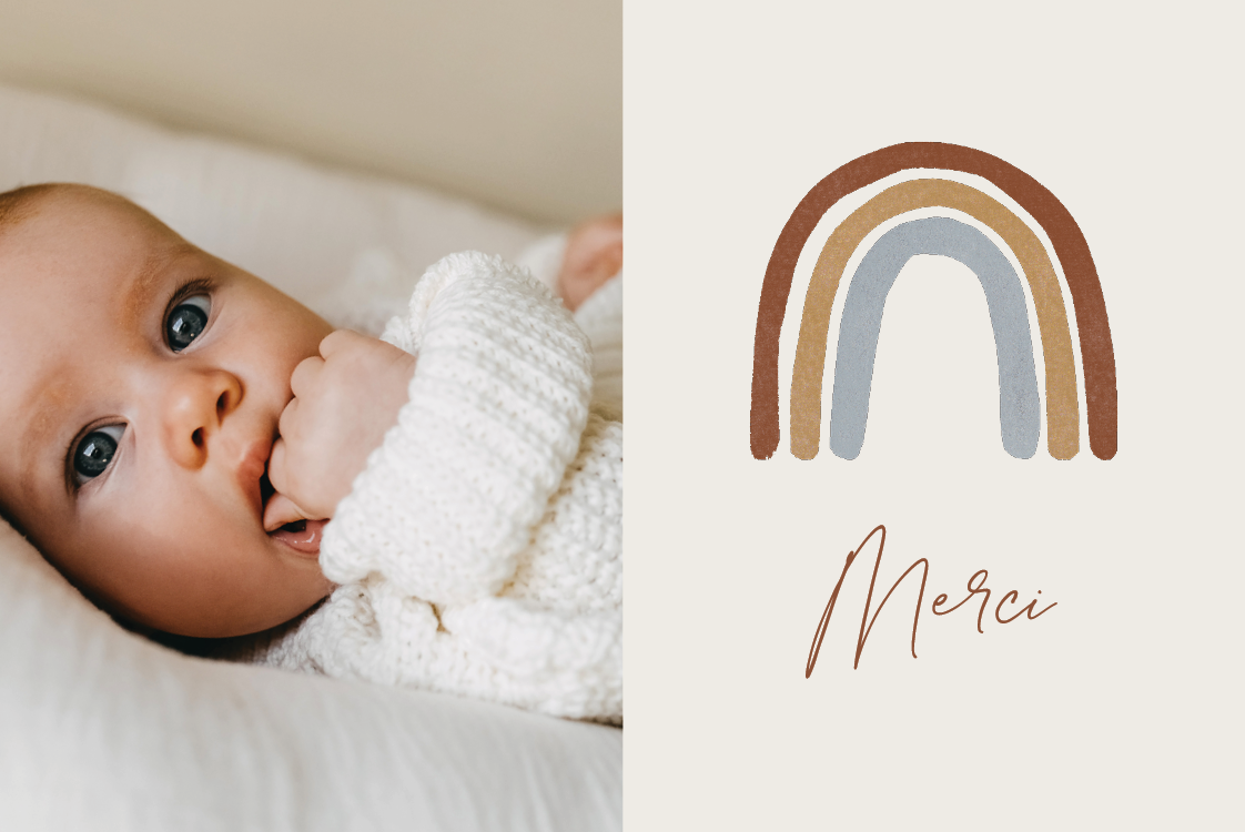 Carte de remerciement — Accueil radieux