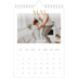 Calendrier photo A5 — Large texte Doré [couverture]
