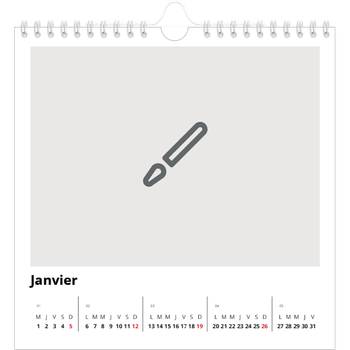 Calendrier photo carré — Créez votre produit