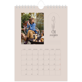 Calendrier photo A5 — Simplement botanique