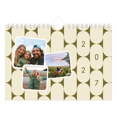 Calendrier photo A5 — Motifs rétros [couverture]