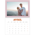 Calendrier photo A4 double (30 x 40 cm) — Cadres rétro [Avril]