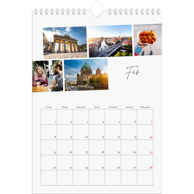 Calendrier photo A4 (20 x 30 cm) — Escapade citadine [Février]