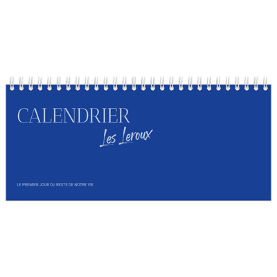 Calendrier de bureau — Classique cobalt [couverture]
