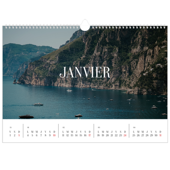 Calendrier photo A3 — Évasion sans fin