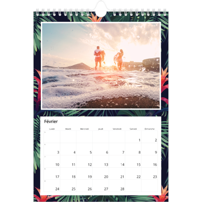 Calendrier photo A4 (20 x 30 cm) — Tropical [Février]
