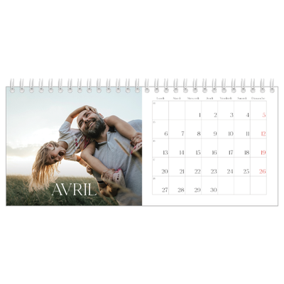 Calendrier de bureau — Douze jolis mois [Avril]