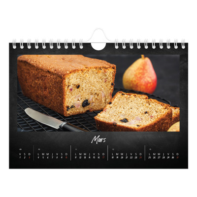 Calendrier photo A5 — Tableau et craie [Mars]