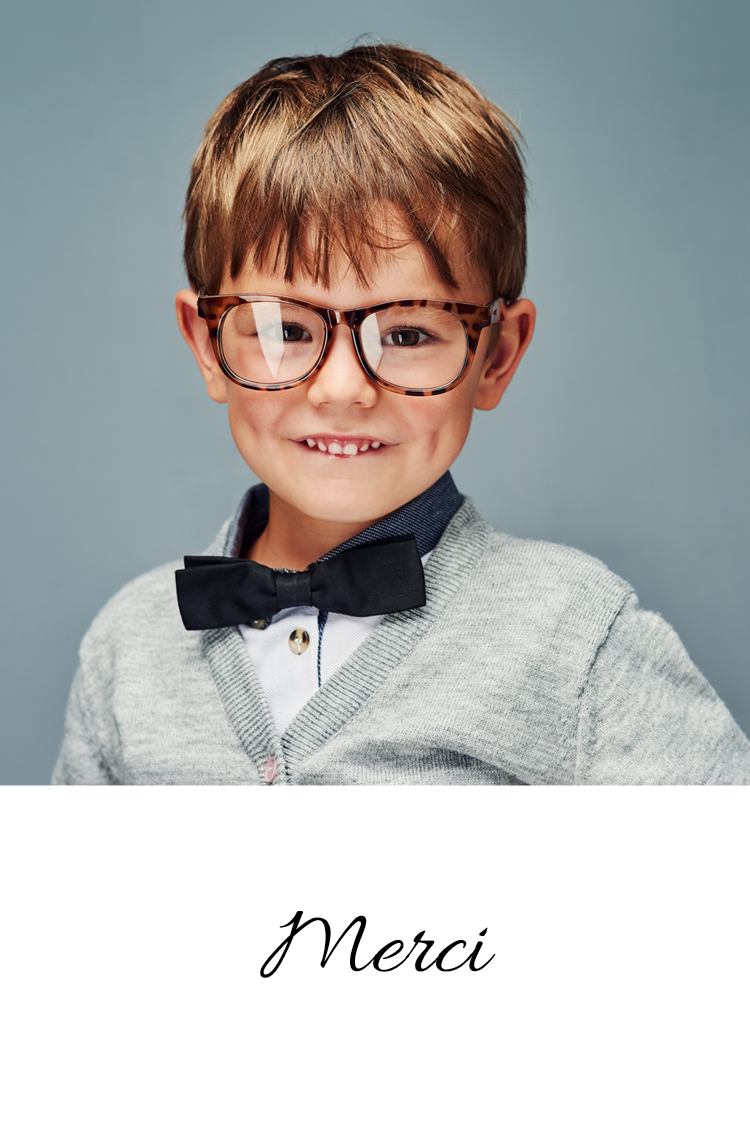 Carte de remerciement — Une petite note