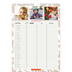 Calendrier familial A4 — Agenda rustique - Famille de 3 [Janvier]