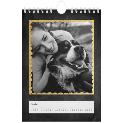 Calendrier photo A5 — Paillete et ardoise [Février]