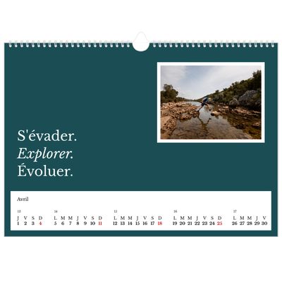 Calendrier photo A3 — Terre éditoriale [Avril]