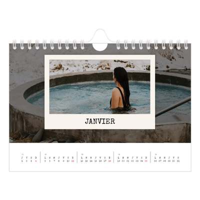 Calendrier photo A5 — L'édition portrait [Janvier]