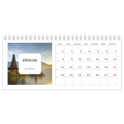 Calendrier de bureau — Toute l'histoire [Février]