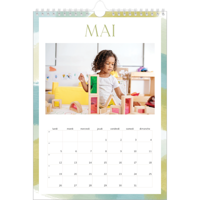Calendrier photo A4 (20 x 30 cm) — Effet pinceau [couverture]