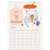A3 Calendrier annuel — Une année de recettes [Mars]
