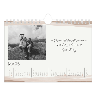 Calendrier photo A5 — Citations inspirantes [Mars]